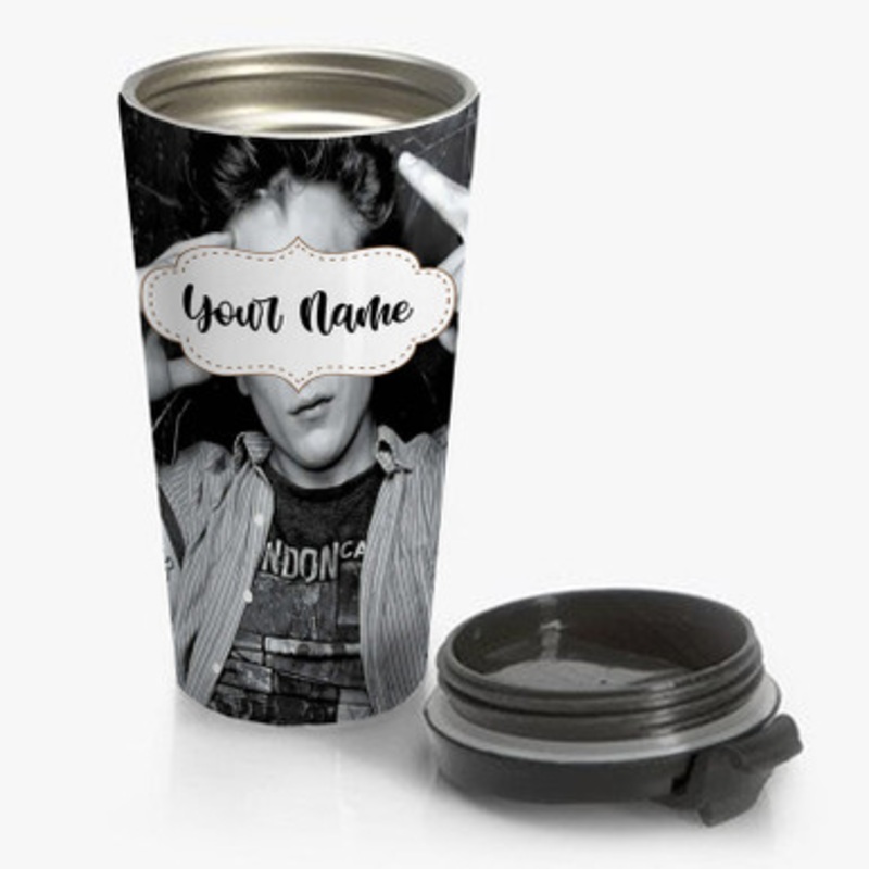 Pastele Lip Gallagher Custom Personalized Name Stainless Steel Travel Mug