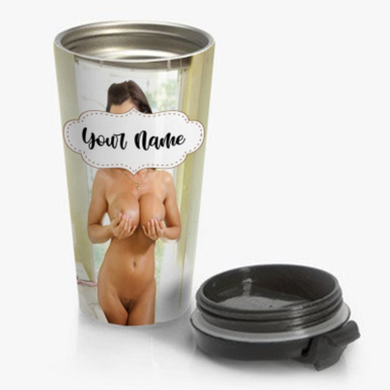 Pastele Lisa Ann Custom Personalized Name Stainless Steel Travel Mug
