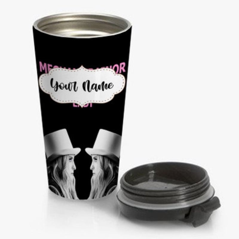 Pastele Meghan Trainor I m a Lady Custom Personalized Name Stainless Steel Travel Mug