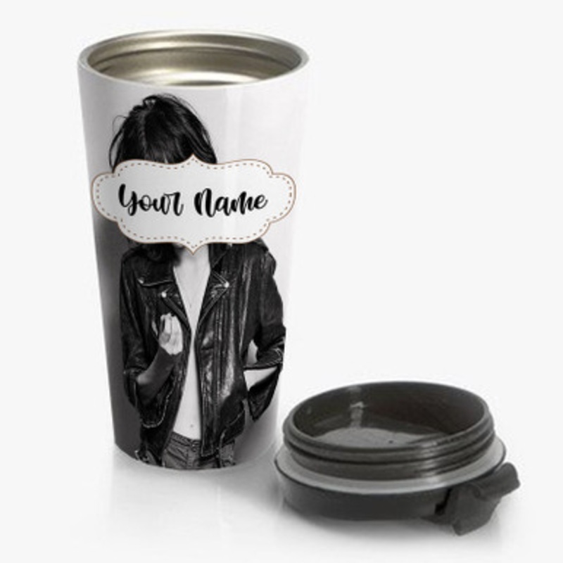 Pastele Patti Smith Custom Personalized Name Stainless Steel Travel Mug