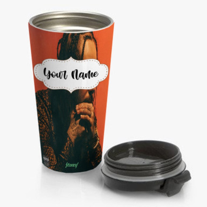 Pastele Post Malone Stoney Custom Personalized Name Stainless Steel Travel Mug