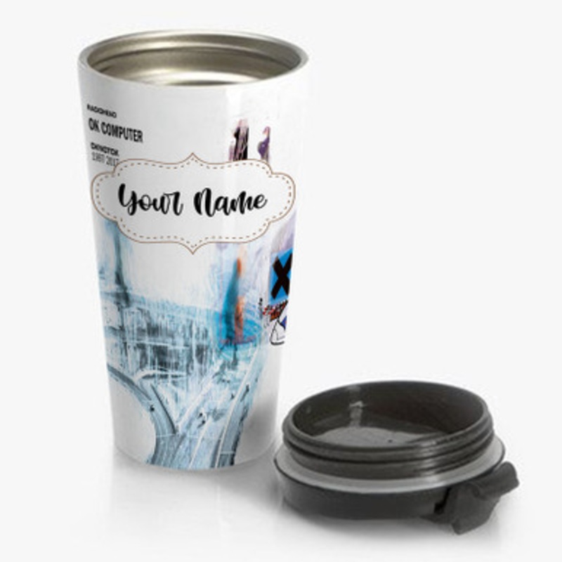 Pastele Radiohead I Promise Custom Personalized Name Stainless Steel Travel Mug