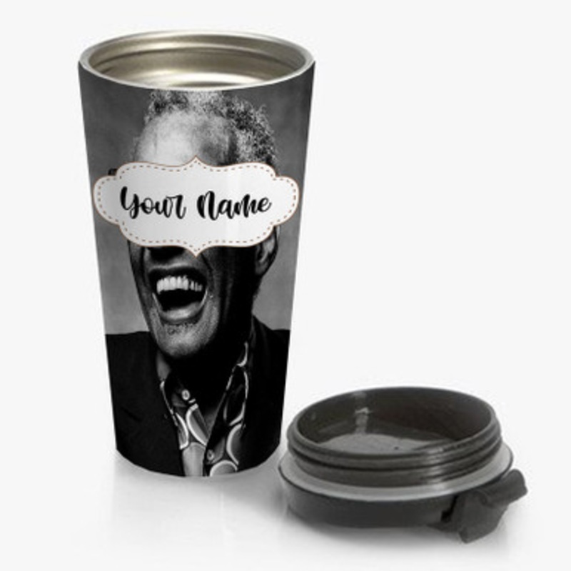 Pastele Ray Charles Poster Wall Decor Custom Personalized Name Stainless Steel Travel Mug