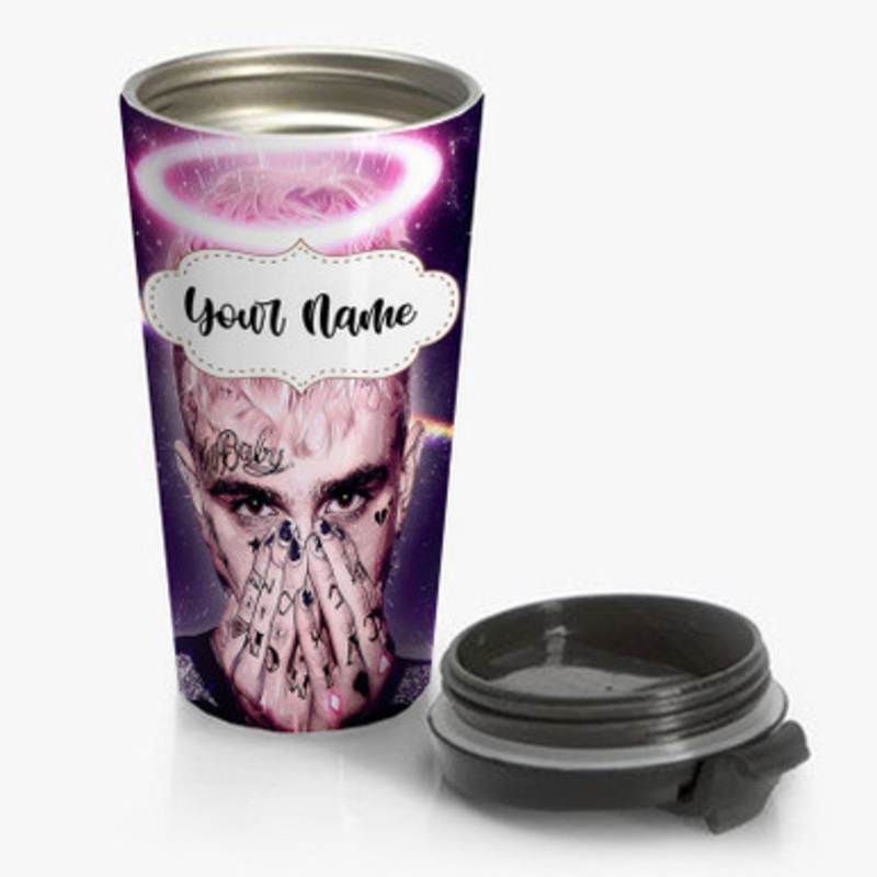 Pastele RIP Lil Peep Custom Personalized Name Stainless Steel Travel Mug