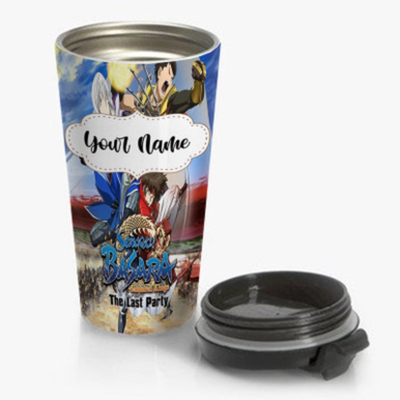 Pastele Sengoku Basara Samurai Kings The Last Party Custom Personalized Name Stainless Steel Travel Mug