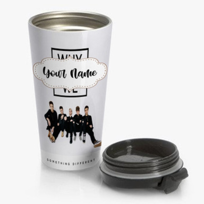 Pastele Something Different Why Don t We Custom Personalized Name Stainless Steel Travel Mug