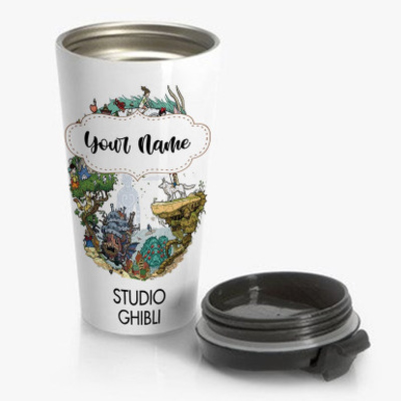 Pastele Studio Ghibli Tribute Custom Personalized Name Stainless Steel Travel Mug