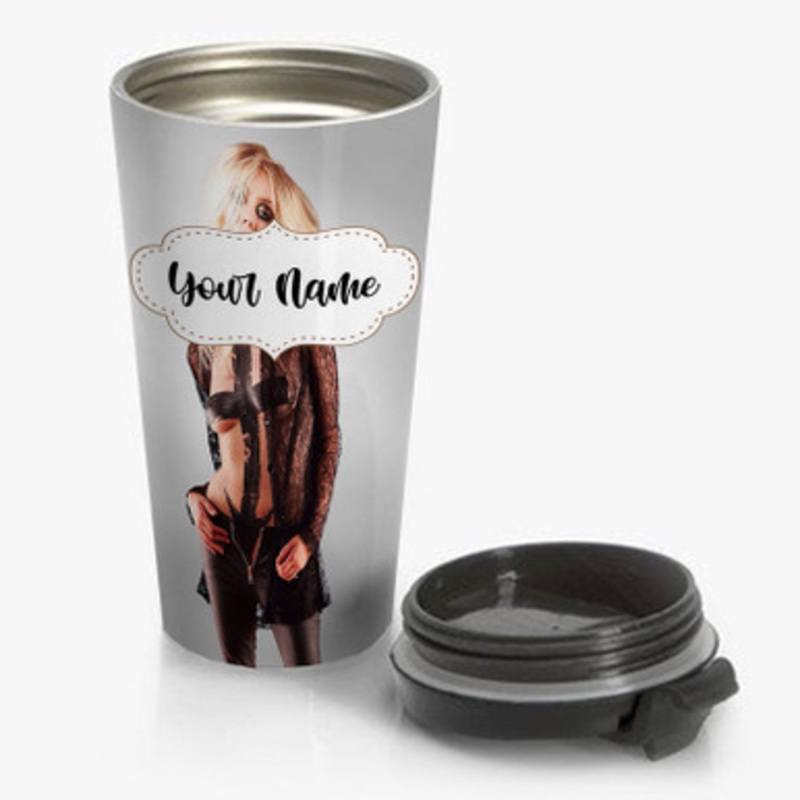 Pastele Taylor Momsen Custom Personalized Name Stainless Steel Travel Mug