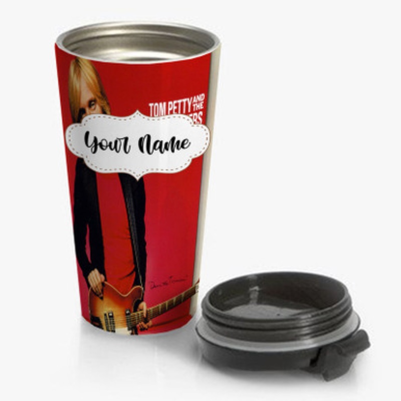 Pastele Tom Petty Custom Personalized Name Stainless Steel Travel Mug