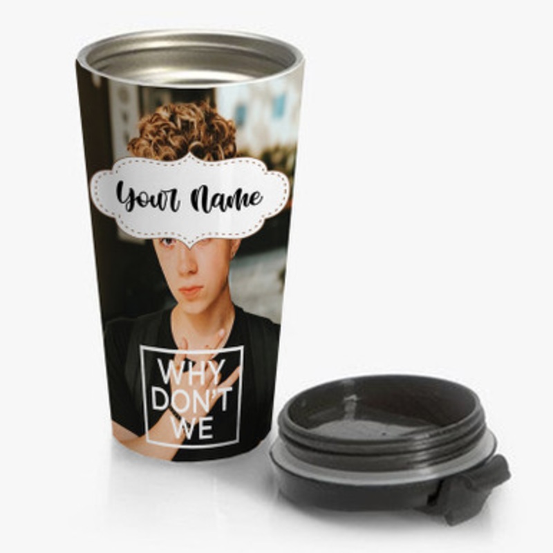 Pastele Why Don t We Jack Avery Custom Personalized Name Stainless Steel Travel Mug