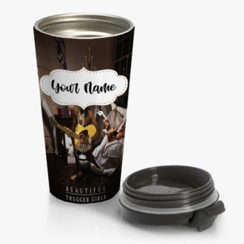 Pastele Young Thug Beautiful Thugger Girls Custom Personalized Name Stainless Steel Travel Mug