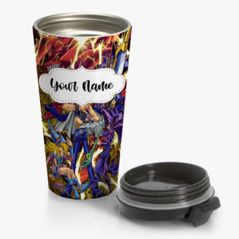 Pastele Yu Gi Oh Custom Personalized Name Stainless Steel Travel Mug