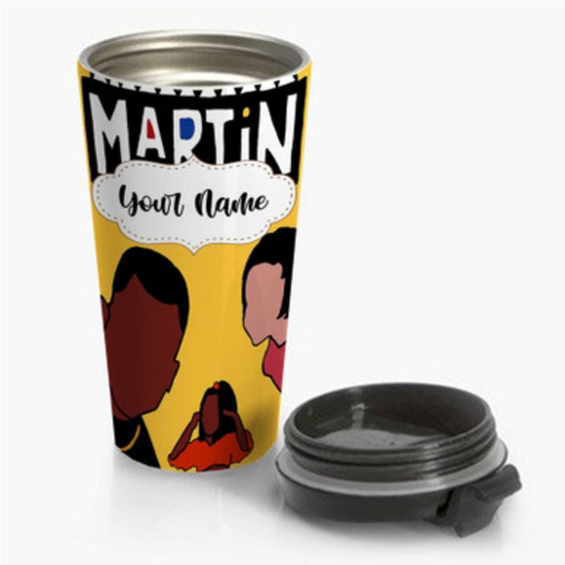 Pastele 90s Vibe Hip Hop Martin TV Show Custom Personalized Name Stainless Steel Travel Mug