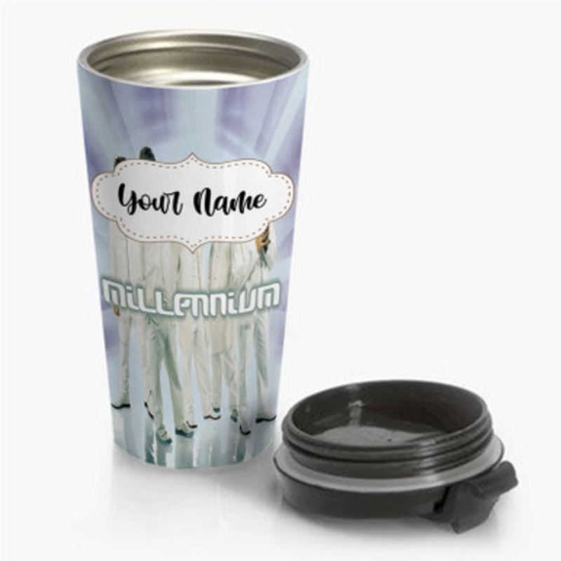 Pastele Backstreet Boys Millennium Custom Personalized Name Stainless Steel Travel Mug