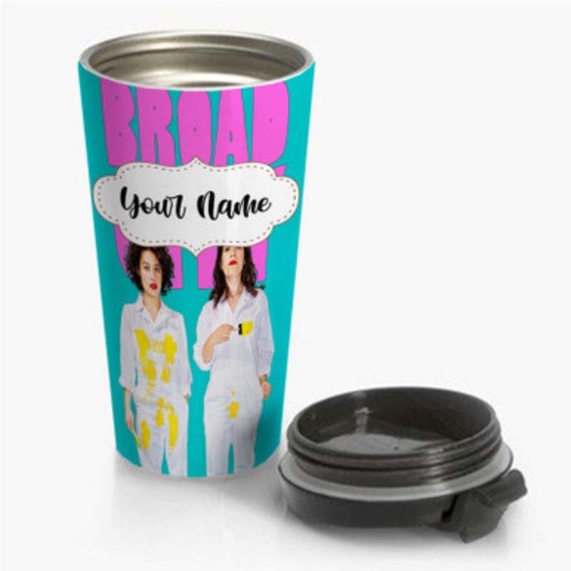 Pastele Broad City Season 3 New Custom Personalized Name Stainless Steel Travel Mug