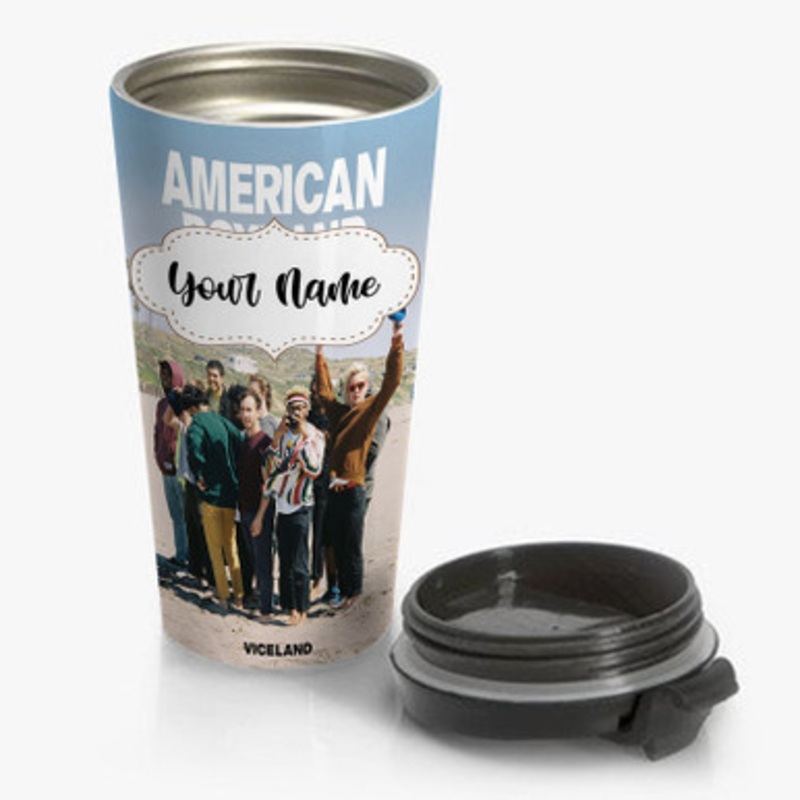 Pastele Brockhampton Viceland Custom Personalized Name Stainless Steel Travel Mug