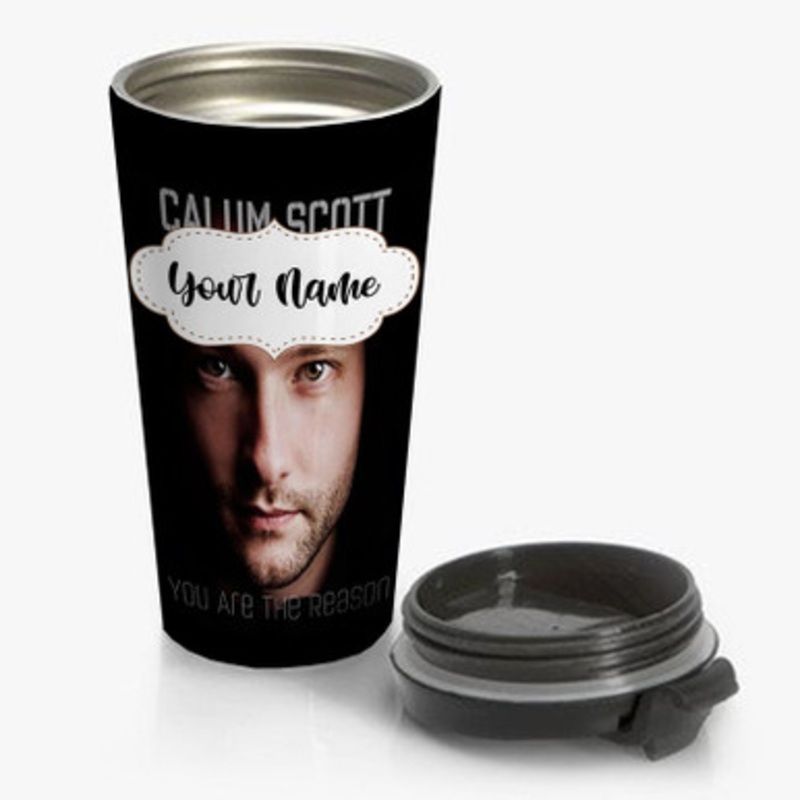 Pastele Calum Scott You Are The Reason Custom Personalized Name Stainless Steel Travel Mug
