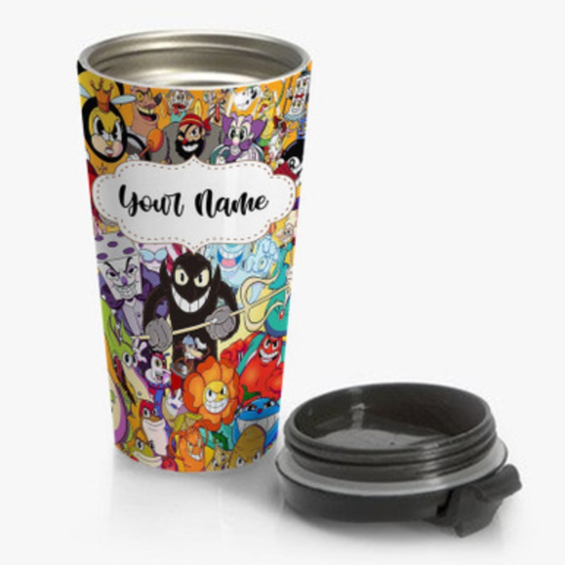 Pastele Cuphead Rogues Custom Personalized Name Stainless Steel Travel Mug