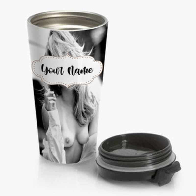 Pastele Doutzen Kroes Custom Personalized Name Stainless Steel Travel Mug
