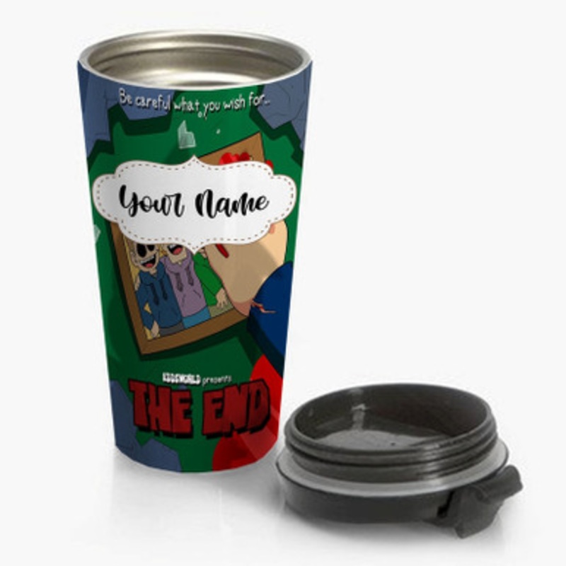 Pastele Eddsworld The End Custom Personalized Name Stainless Steel Travel Mug