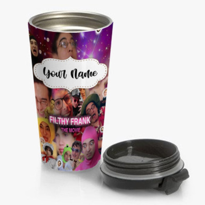 Pastele Filthy Frank The Movie Custom Personalized Name Stainless Steel Travel Mug