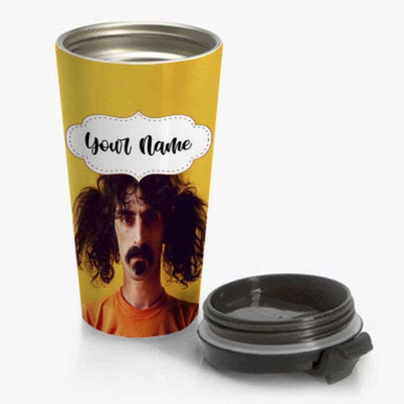 Pastele Frank Zappa Custom Personalized Name Stainless Steel Travel Mug