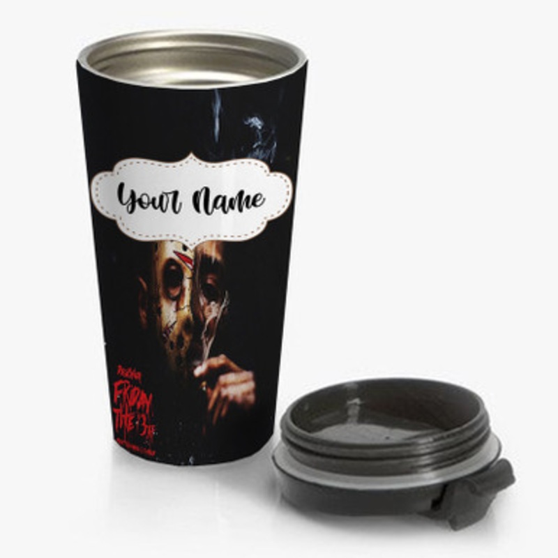 Pastele Friday The 13th Desiigner Custom Personalized Name Stainless Steel Travel Mug