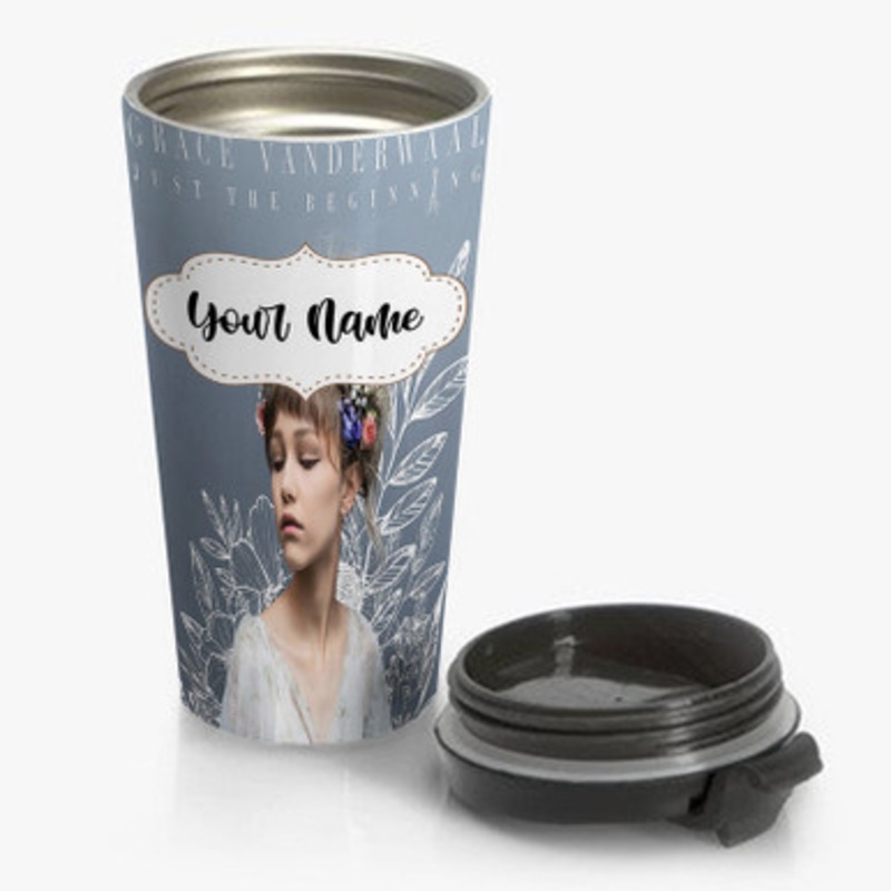 Pastele Grace Vander Waal Best Custom Personalized Name Stainless Steel Travel Mug