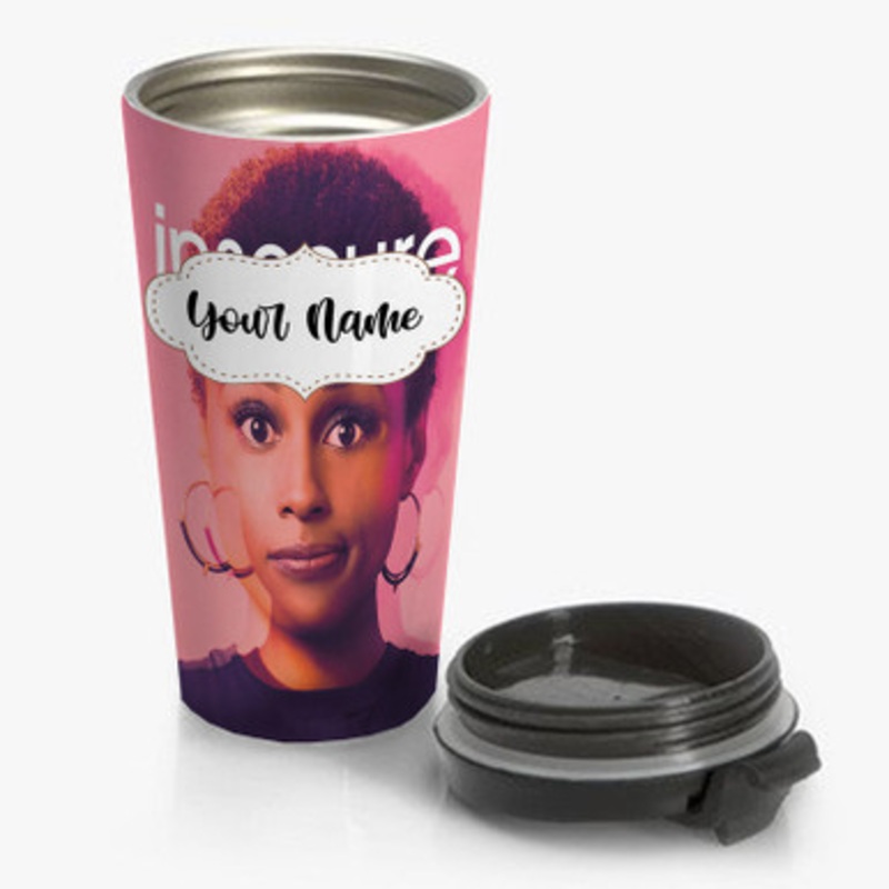 Pastele Insecure HBO Custom Personalized Name Stainless Steel Travel Mug