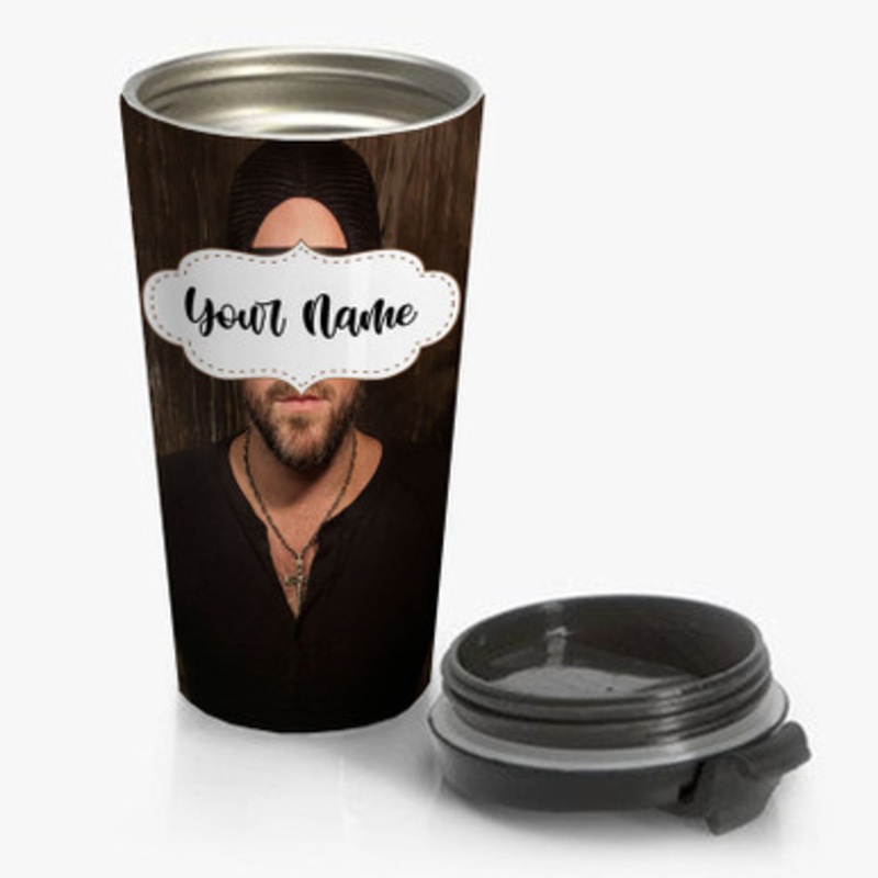 Pastele Lee Brice Custom Personalized Name Stainless Steel Travel Mug