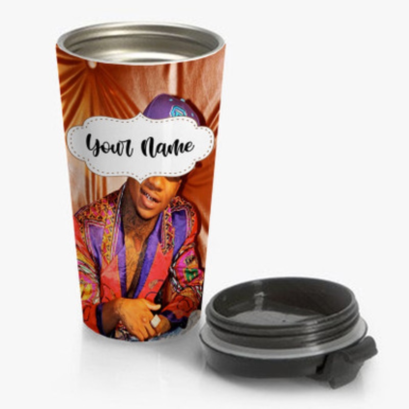 Pastele Lil B Custom Personalized Name Stainless Steel Travel Mug