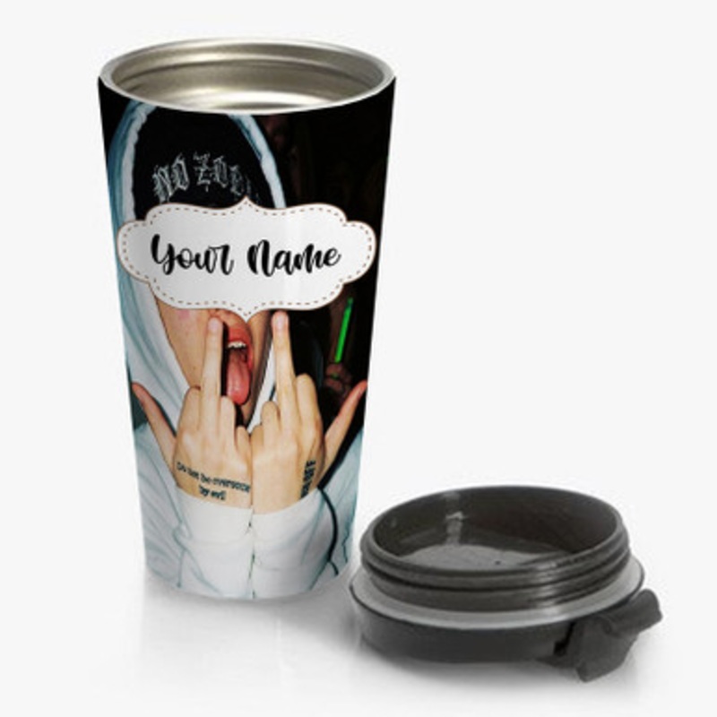 Pastele Lil Xan Custom Personalized Name Stainless Steel Travel Mug