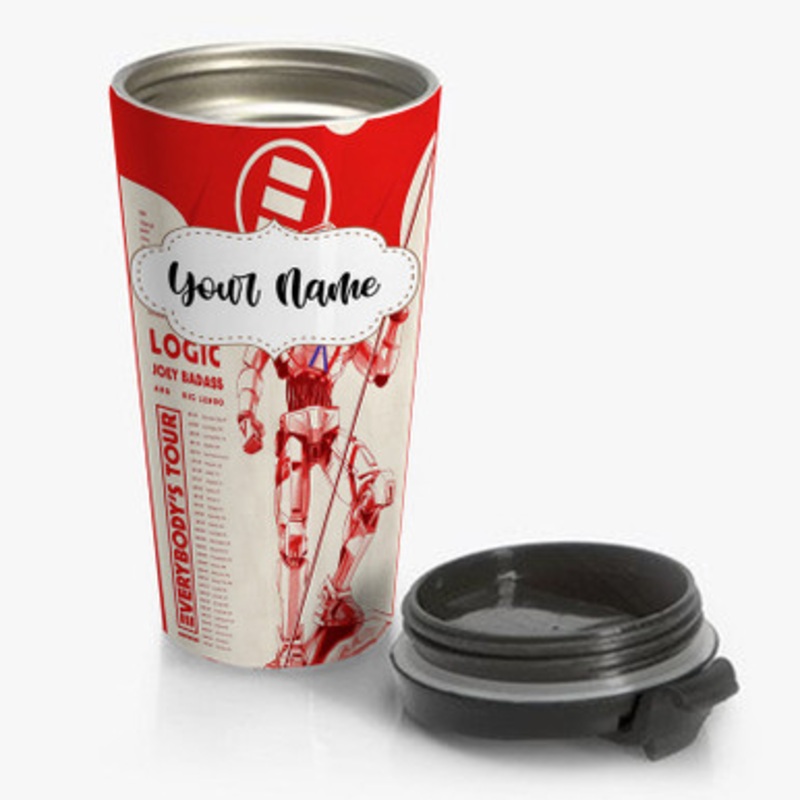 Pastele Logic Joey Badass Big Lenbo Everybody s Tour Custom Personalized Name Stainless Steel Travel Mug