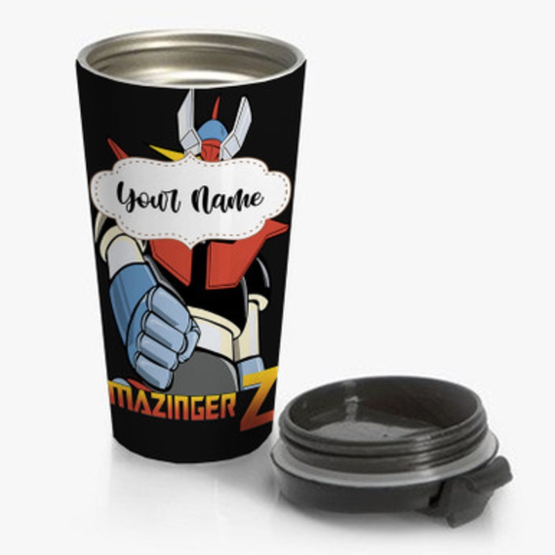 Pastele Mazinger Z Custom Personalized Name Stainless Steel Travel Mug