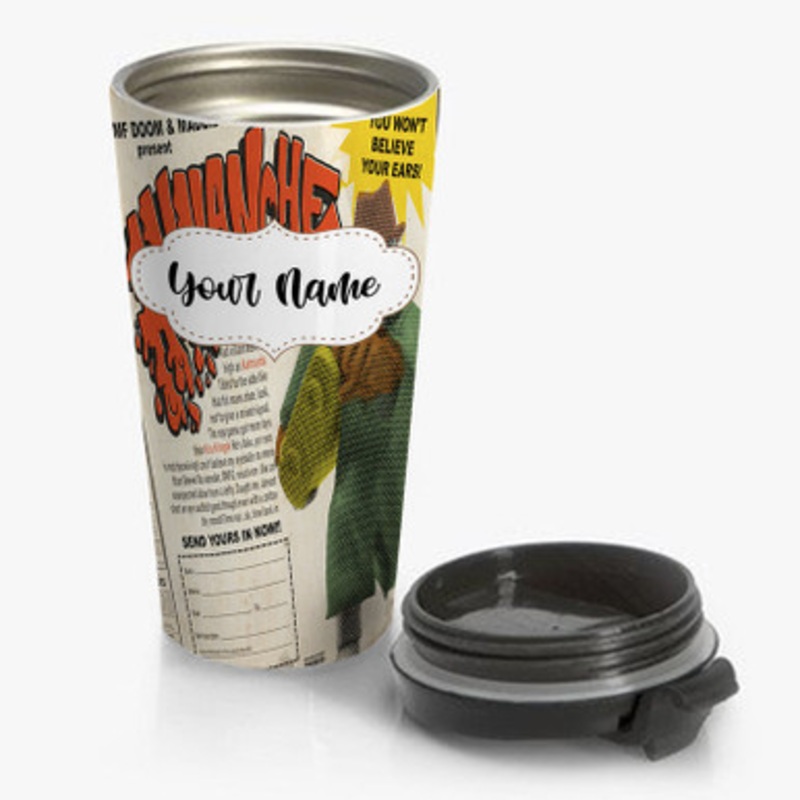 Pastele MF Doom Madlib Avalanche Custom Personalized Name Stainless Steel Travel Mug