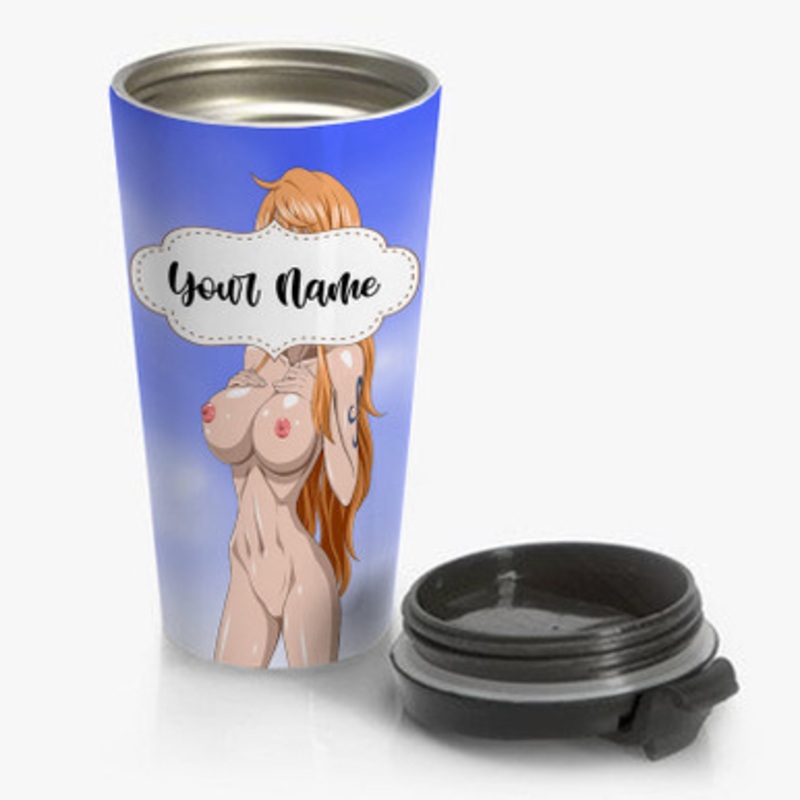 Pastele Nami One Piece Sexy Custom Personalized Name Stainless Steel Travel Mug