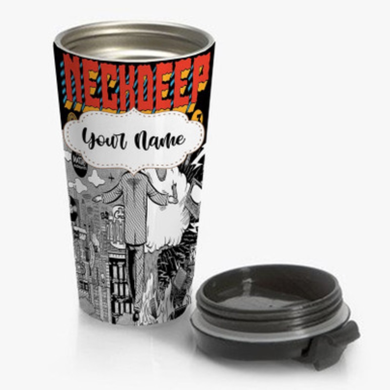 Pastele Neck Deep Custom Personalized Name Stainless Steel Travel Mug
