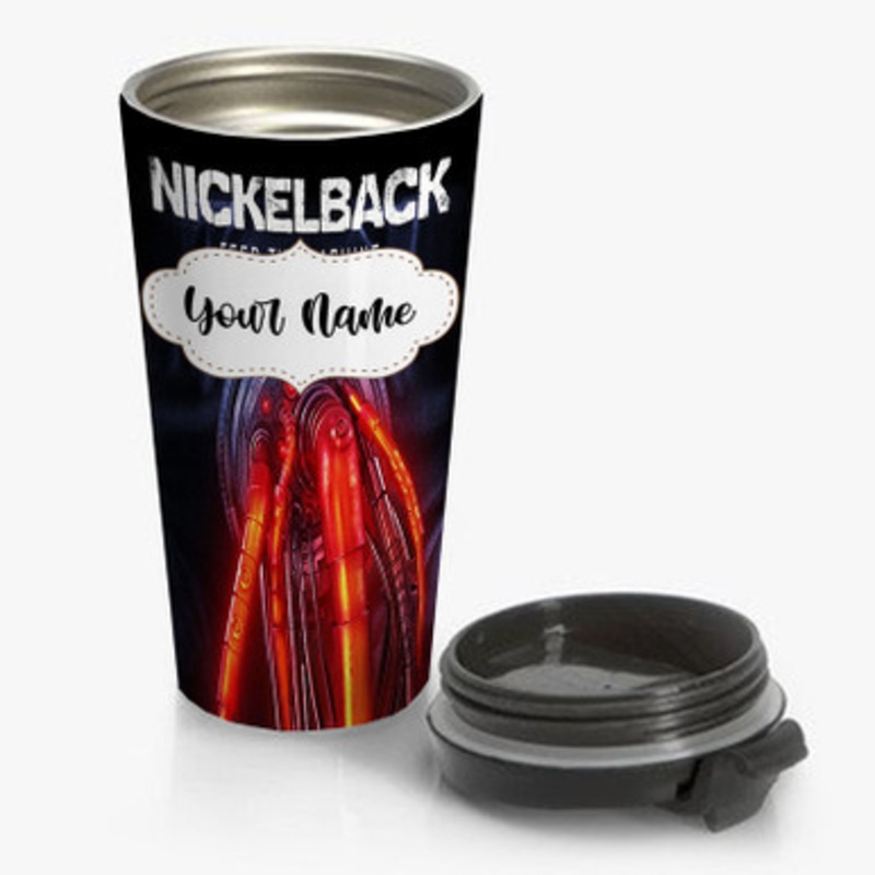 Pastele Nickelback Feed The Machine Tour Custom Personalized Name Stainless Steel Travel Mug