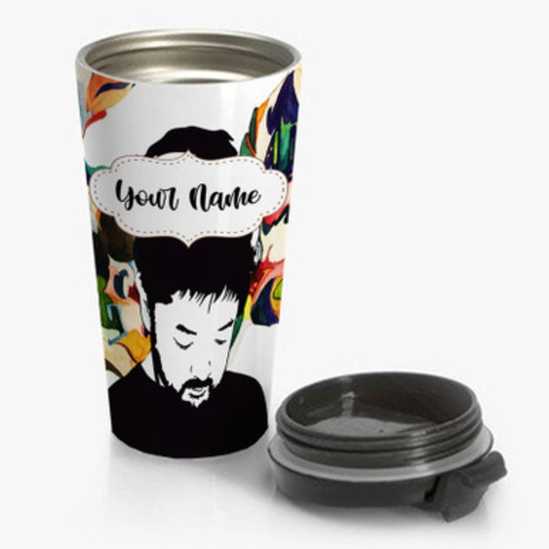 Pastele Nujabes Japanese Rapper Custom Personalized Name Stainless Steel Travel Mug