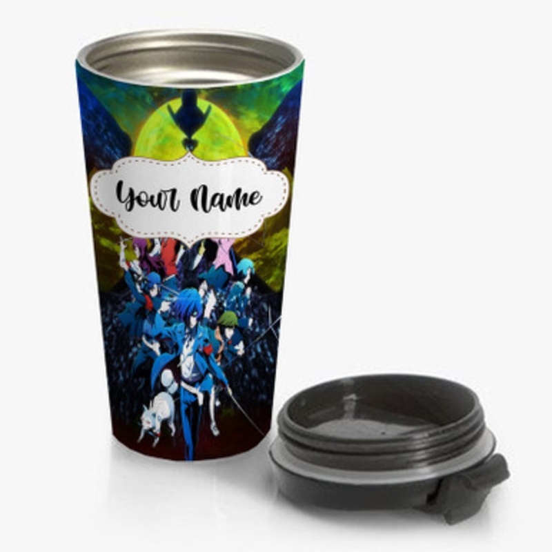 Pastele Persona 3 the Movie 4 Custom Personalized Name Stainless Steel Travel Mug