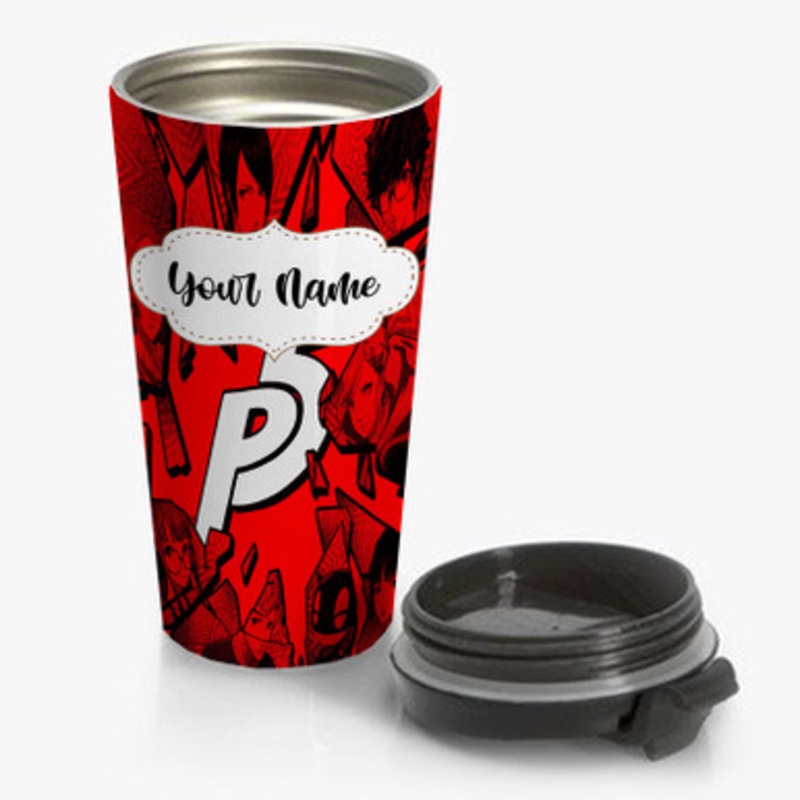 Pastele Persona 5 Custom Personalized Name Stainless Steel Travel Mug