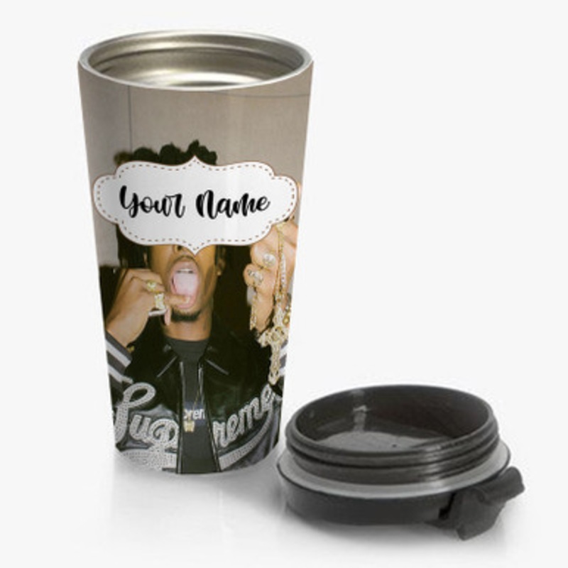 Pastele Playboi Carti Custom Personalized Name Stainless Steel Travel Mug