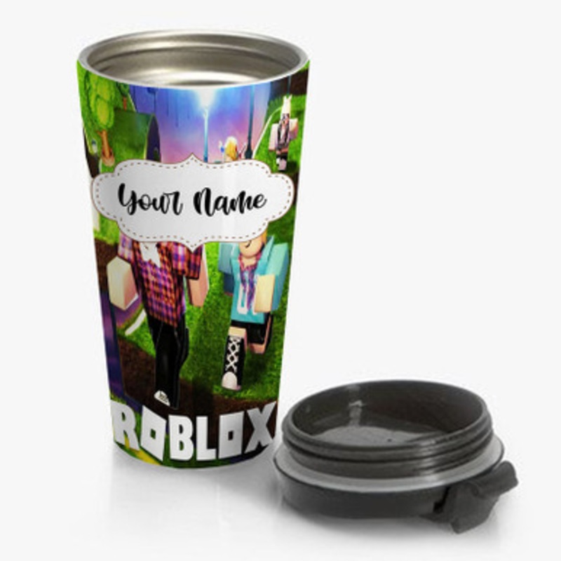 Pastele Roblox Arts Custom Personalized Name Stainless Steel Travel Mug
