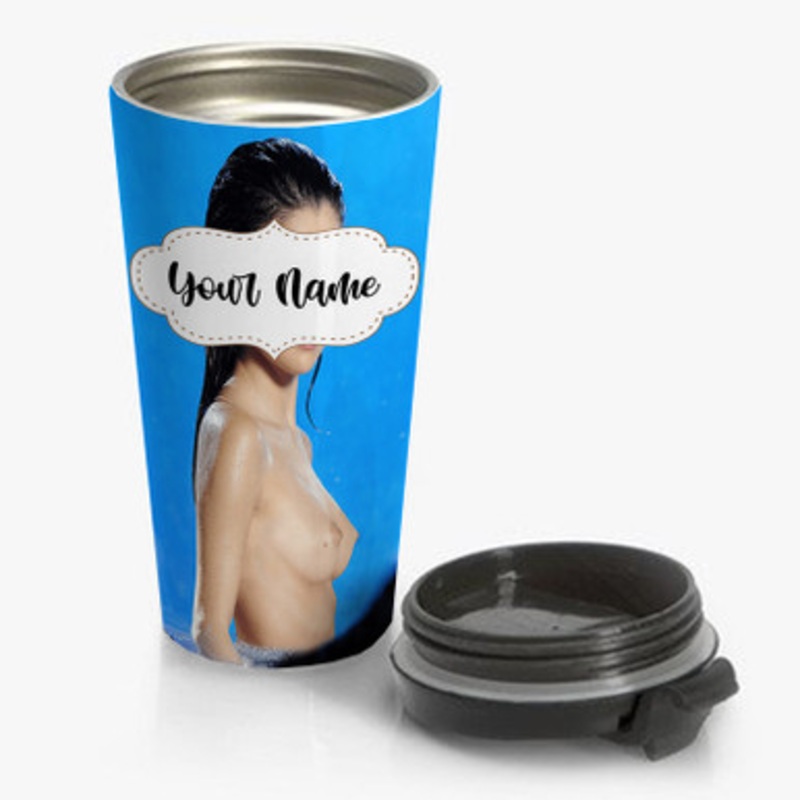 Pastele Sexy Selena Gomez Custom Personalized Name Stainless Steel Travel Mug