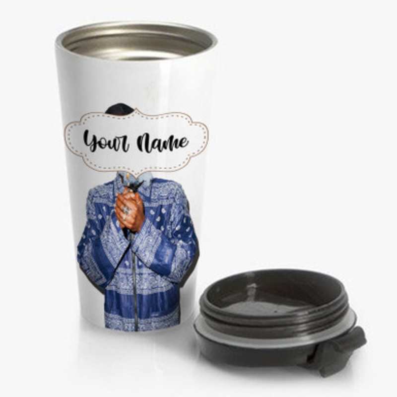 Pastele Snoop Dogg Custom Personalized Name Stainless Steel Travel Mug