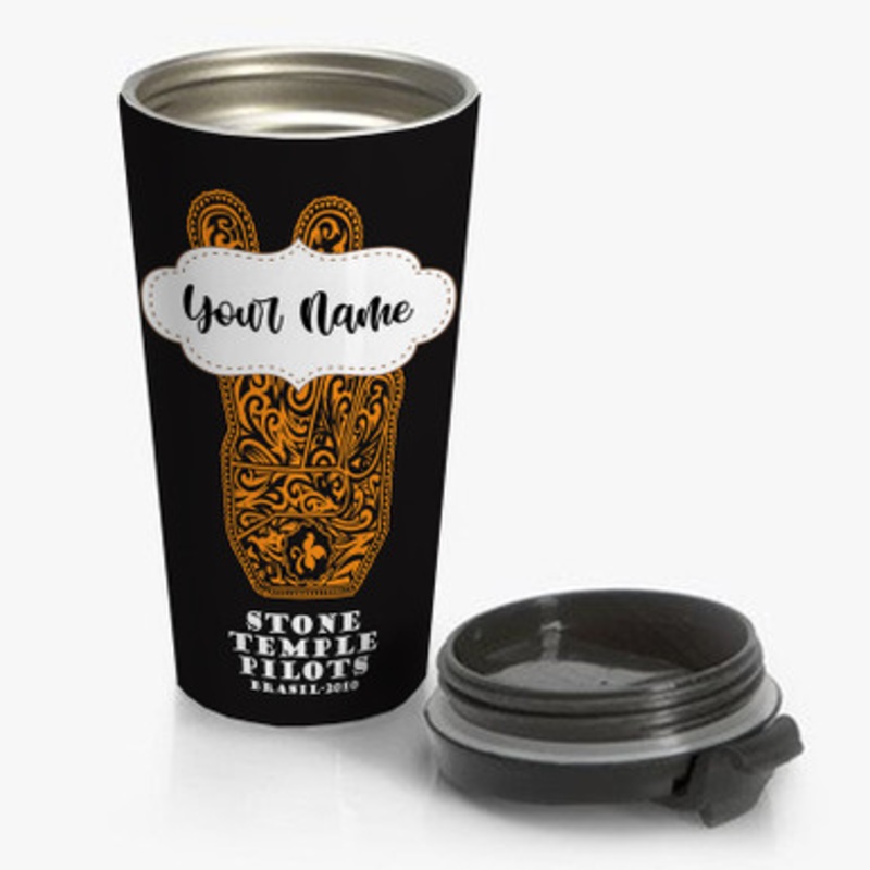 Pastele Stone Temple Pilots Custom Personalized Name Stainless Steel Travel Mug