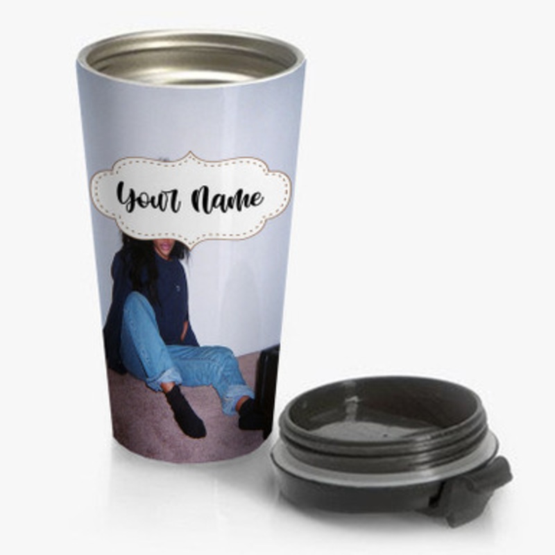 Pastele Sza Custom Personalized Name Stainless Steel Travel Mug