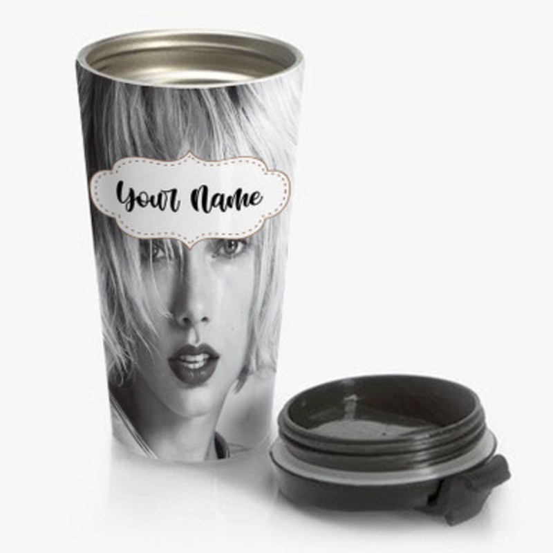 Pastele Taylor Swift Custom Personalized Name Stainless Steel Travel Mug