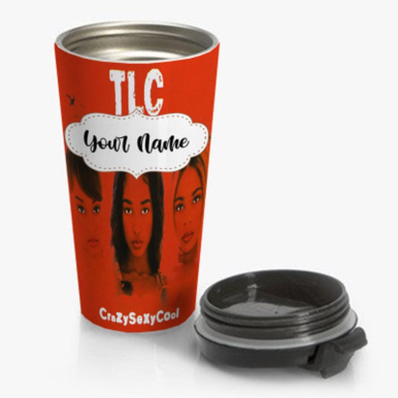 Pastele TLC Crazy Sexy Cool Custom Personalized Name Stainless Steel Travel Mug