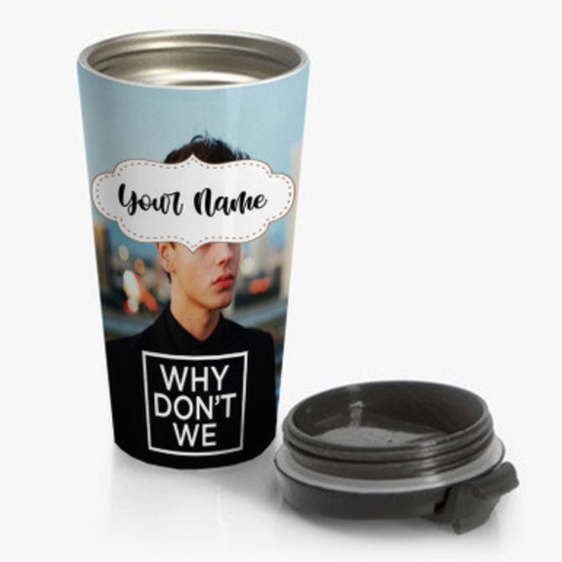 Pastele Why Don t We Jonah Marais Custom Personalized Name Stainless Steel Travel Mug